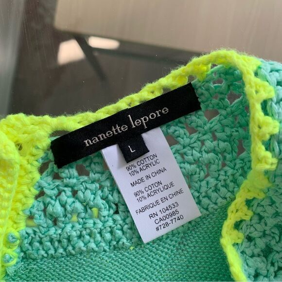 NANETTE LEPORE CHROCHET MINI DRESS - Picture 3 of 9